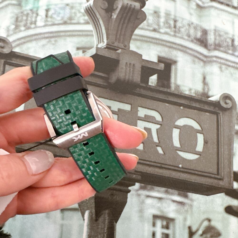 Michael Kors MK9173 Oversized Accelerator 2.0 Textured Silicone Watch - Picture 7 of 7